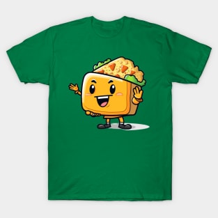 kawaii Taco cehees T-Shirt cute potatofood funny T-Shirt